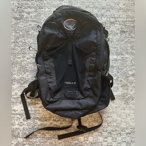 Osprey Nebula 32L backpack, black with lime green interior